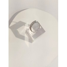 Δαχτυλίδι λευκόχρυσο 14Κ με ζιργκόν (RI557)